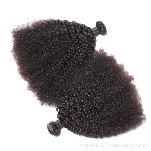 Reliable Hair Vendor 100% Unprocessed Raw Virgin Afro Kinky Remi Human Hair Weft